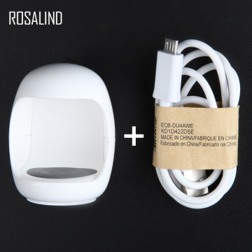 ROSALIND 3W Mini Nail Lamp Curing Tools UV LED Nail Art Manicure Builders With USB Cable Fast Drying Egg Light Nail Dryer