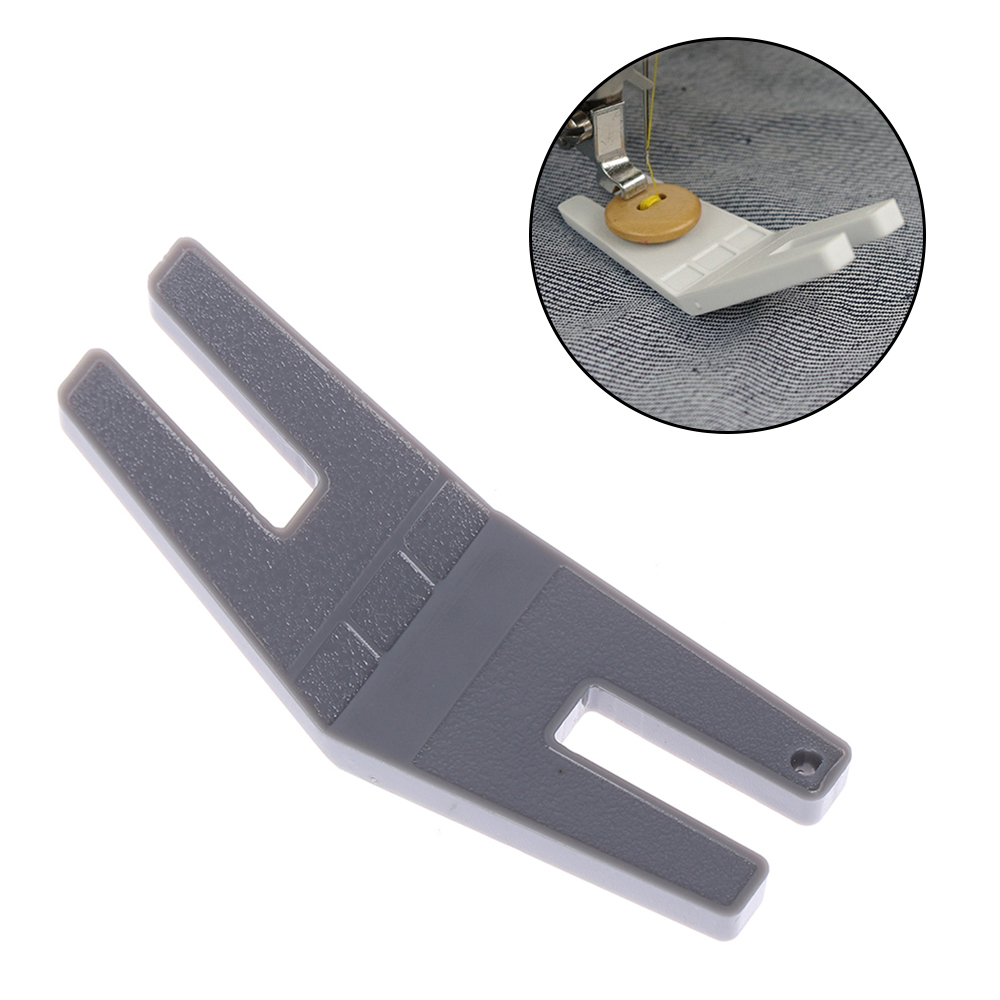 1pc Clearance Plate Button Reed Presser Foot Hump Jumper for Sewing Machines Random Color