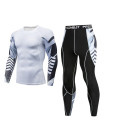 Thermal Underwear For Men Compression Quick Drying Long Johns Sets fitness Thermo shaper size S to 3XL