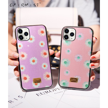 Suitable for Apple 12/12pro new fresh flower iphone11 glitter phone case XR/SE diamond case