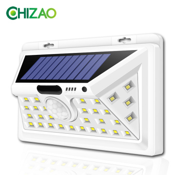 CHIZAO LED Solar lights Outdoor Motion sensor wall lamps Waterproof Emergency light Suitable for Garden Front door Garage Fence