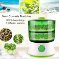 Digital Home DIY Bean Sprouts Maker 2 Layer Automatic Electric Germinator Seed Vegetable Seedling Growth Bucket Biolomix