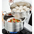 Double Boilers Commercial Steamer Pot 304 Stainless Steel Induction Cooker Soup Pot Kitchen Energy-saving Steamer Cookware Stew