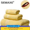 SEMAXE Soft Towels Set 100%Cotton,Bath Towel, Hand Towel,Washcloth,Highly Absorbent, Hotel Quality For Bathroom. yellow,Sell