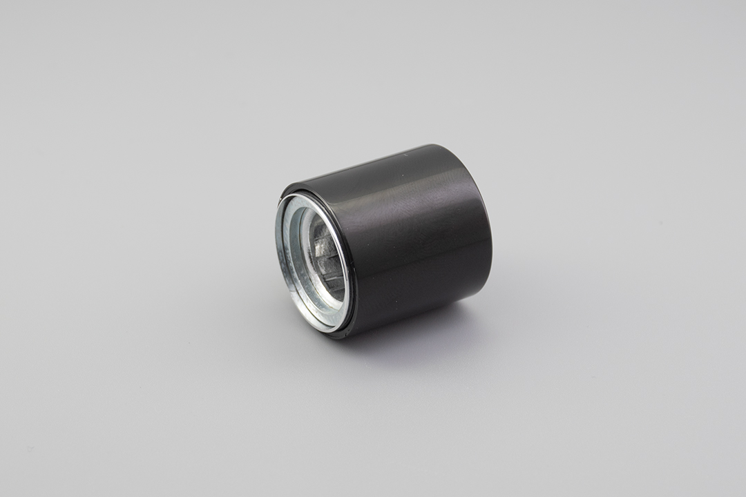 13mm glossy black Perfume Bottle Magnetic Caps & Collars