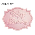 M0070 Happy Birthday Letter form silicone mold chocolate fondant cake decoration Tools cupcake mould