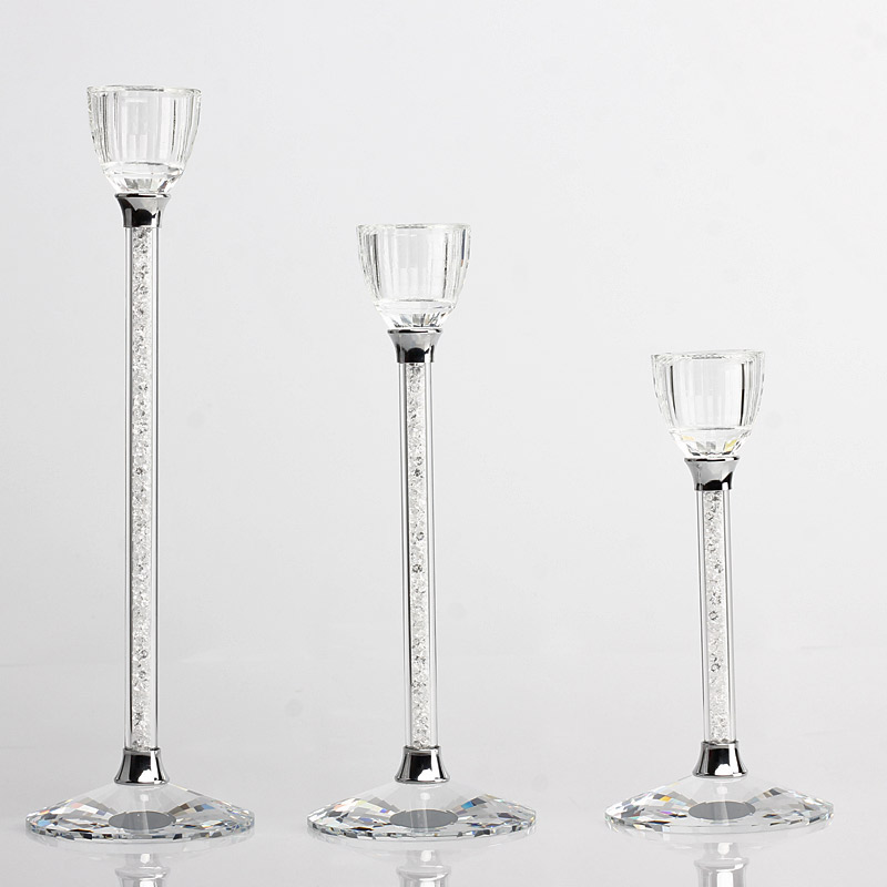 Wedding Favors Candle Holders Personalized Wedding Creative Party Centerpieces Glass Crystal Candlestick Personalized Gift