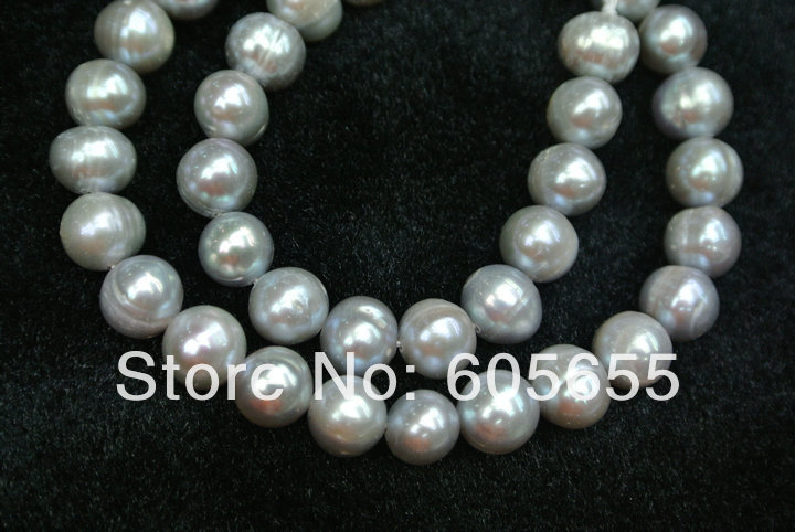 7~8mm Silvery Grey Color Fresh Water Pearl Potato Loose Beads