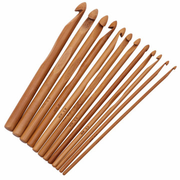 Wholesale Home Garden Arts Crafts Sewingneedle Arts Craft Sewing Tools Accessory 12pcs Crochet Bamboo Material