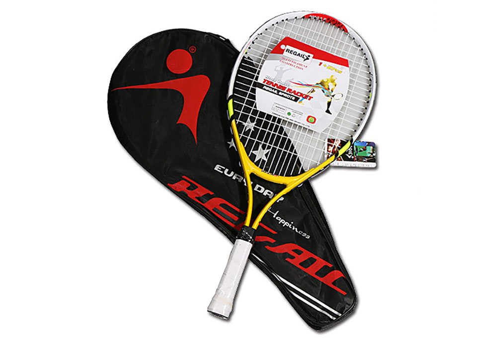 1 Pcs Teenager's Training Tennis Racket Aluminum Alloy Racquet with Bag for Chidlren New Beginners with free Carry Bag