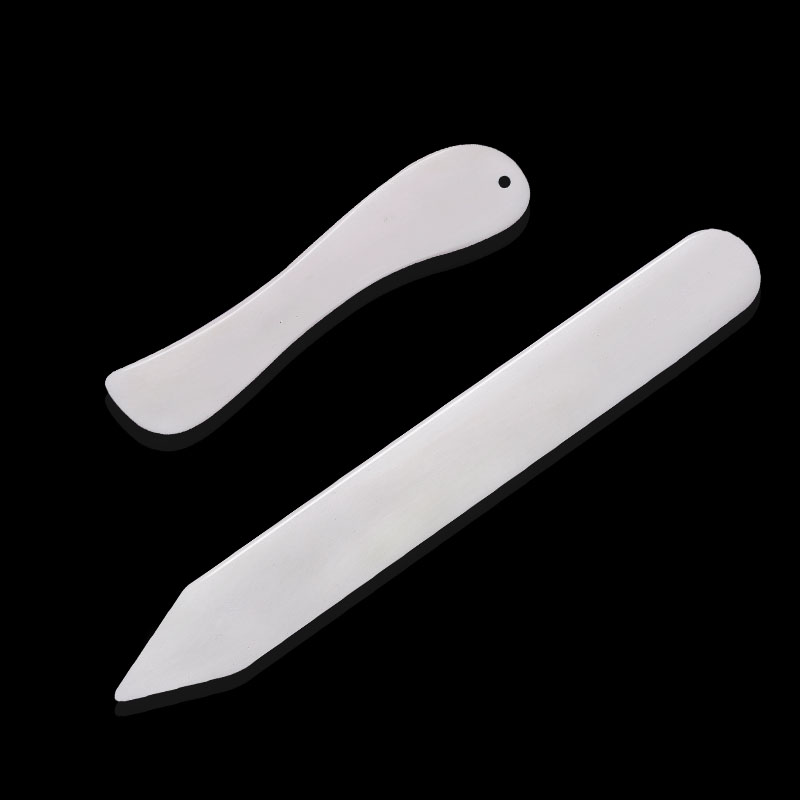 MIUSIE 2pcs handmade plastic cattle fracture imitation bone paper knife folder letter knife imitation cattle fracture scraper