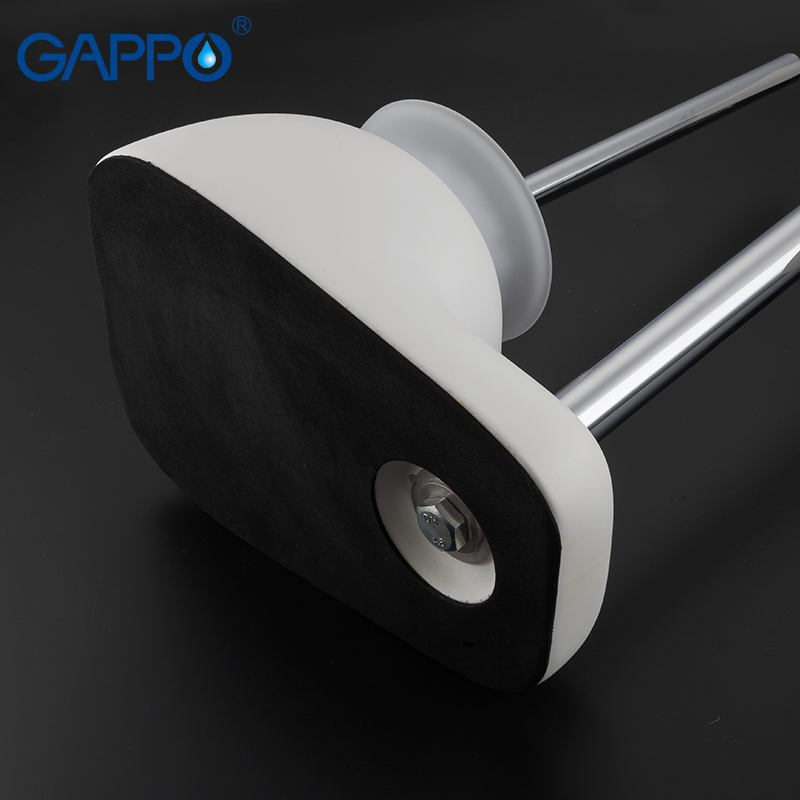 GAPPO Bath Hardware Sets white free standing bathroom toilet brush holders with paper holders toilet shelf bathroom accessories