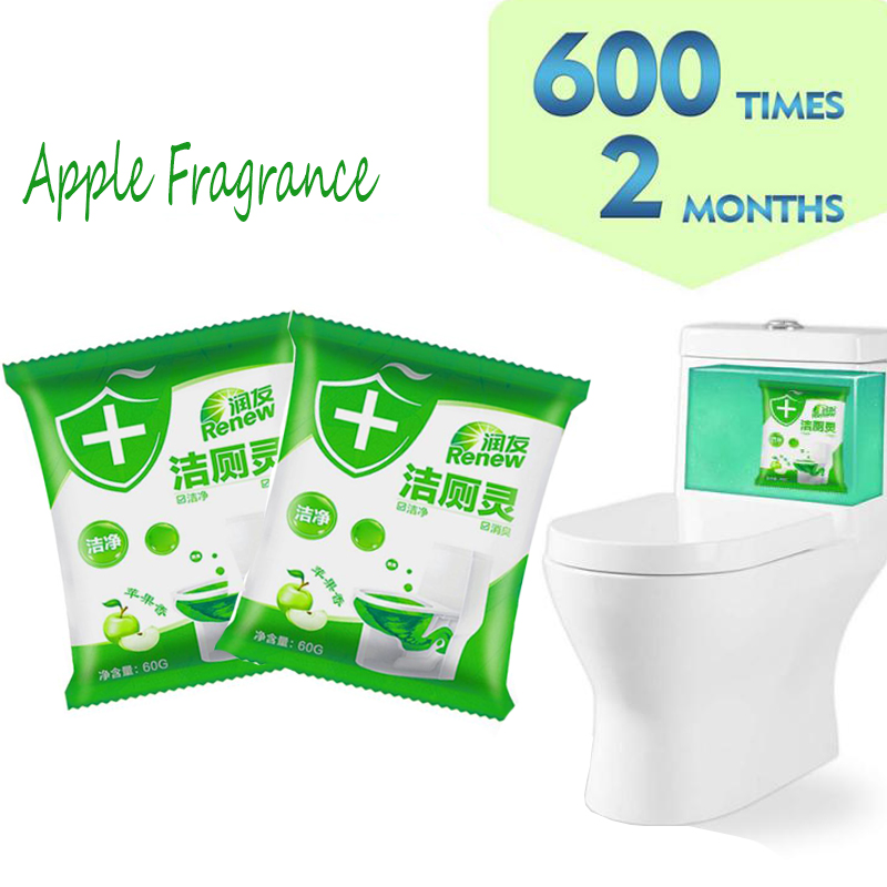 Apple Fragrance Scent Toilet Cleaner Green Bubble Bathroom Restroom Kitchen Cleaning Tools Deodorization Household Accessories