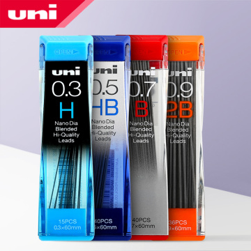 UNI Pencil Lead 0.3mm / 0.5mm / 0.7mm / 0.9mm | 202ND Nano Hard Pencil Core Is Not Easy To Break and Smooth Writing