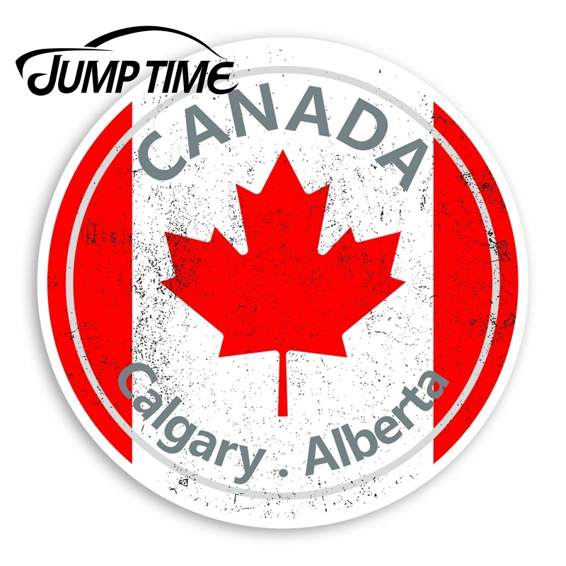 Jump Time Calgary Alberta Vinyl Stickers Canada Sticker Laptop Luggage Decal Truck Window Car Wrap Car Accessories
