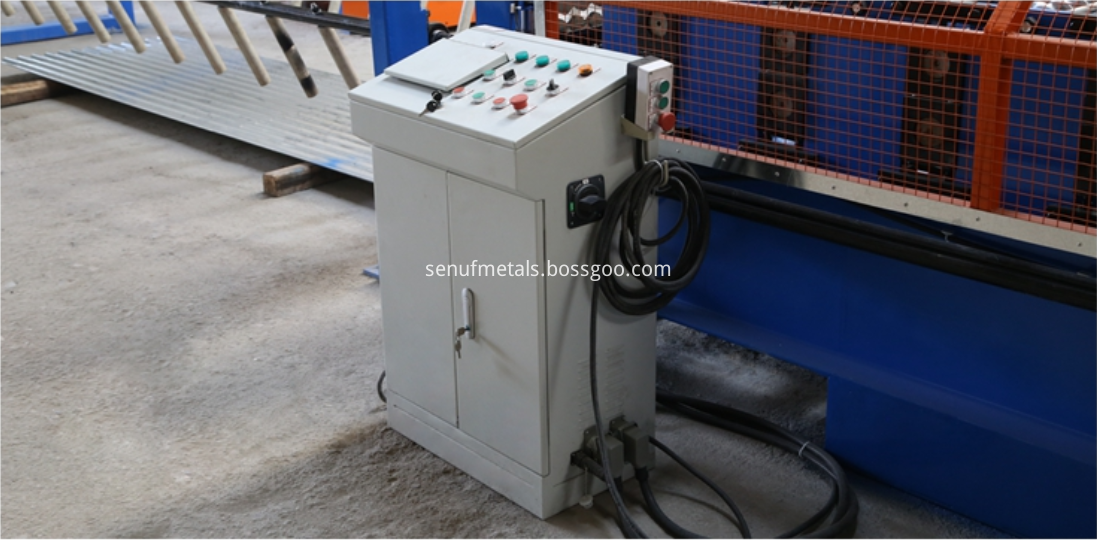 Corrugated roofing machine PLC control cabinet