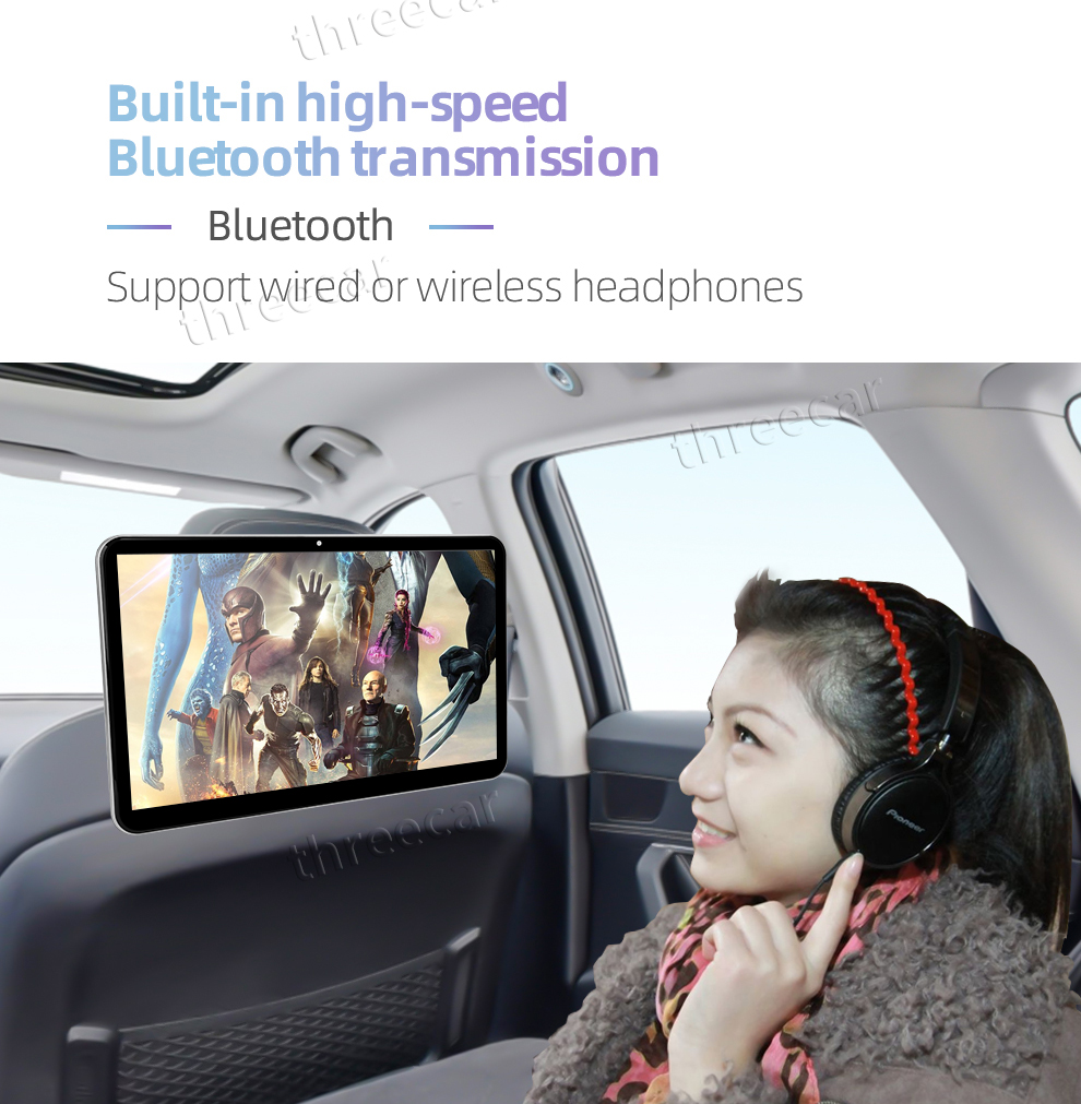 12.5 inch Android Car Headrest Monitor 1920*1280 video IPS Touch Screen GPS 4G WIFI/Bluetooth/USB/FM/Camera MP5 Video DC Player