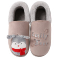 Winter Slippers Women Cute Cartoon Warm Slippers Velvet Soft Plush Slippers Platform Non Slip Female Shoes Wear-resistant
