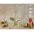 Piano Copper Caster Wheels / Metal Casters Small Furniture Casters Wheel For Furniture And Chair Wheel.