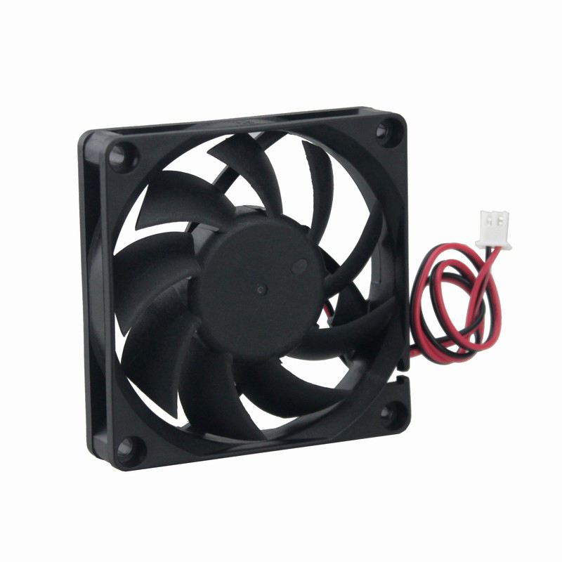 100 PCS Gdstime 2Pin 7cm 70MM Cooler Fan 70 x 70 x 15mm 7015s 5V DC Brushless Axial Industrial Flow Cooling Fan