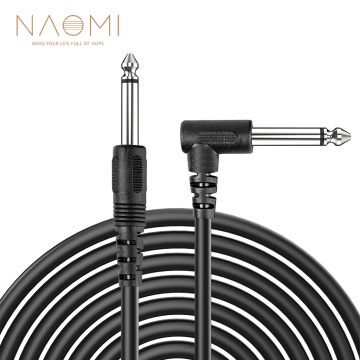 NAOMI 10FT 3M Guitar Amplifier Cable Cord guitar Guitar Instrument Black Guitar Parts Accessories New