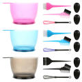 5Pcs/set Professional Plastic Dye Hair Styling Accessories Hairdressing Bowl Brushes Earmuffs Dye Mixer Comb Coloring Tool
