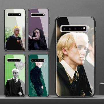 Draco Malfoy clear Phone Case For Galaxy Tempered Glass Cases Apply To S10 S9 S8 S7 S6edge Plus TPU Cover