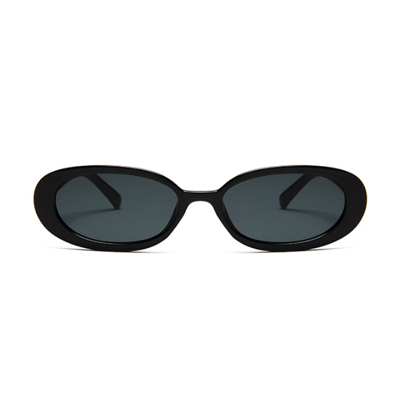 Fashion Oval Sunglasses Women Brand Designer Sun Glasses For Female Small Frame Cool Sexy Vintage Black Leopard Oculos De Sol