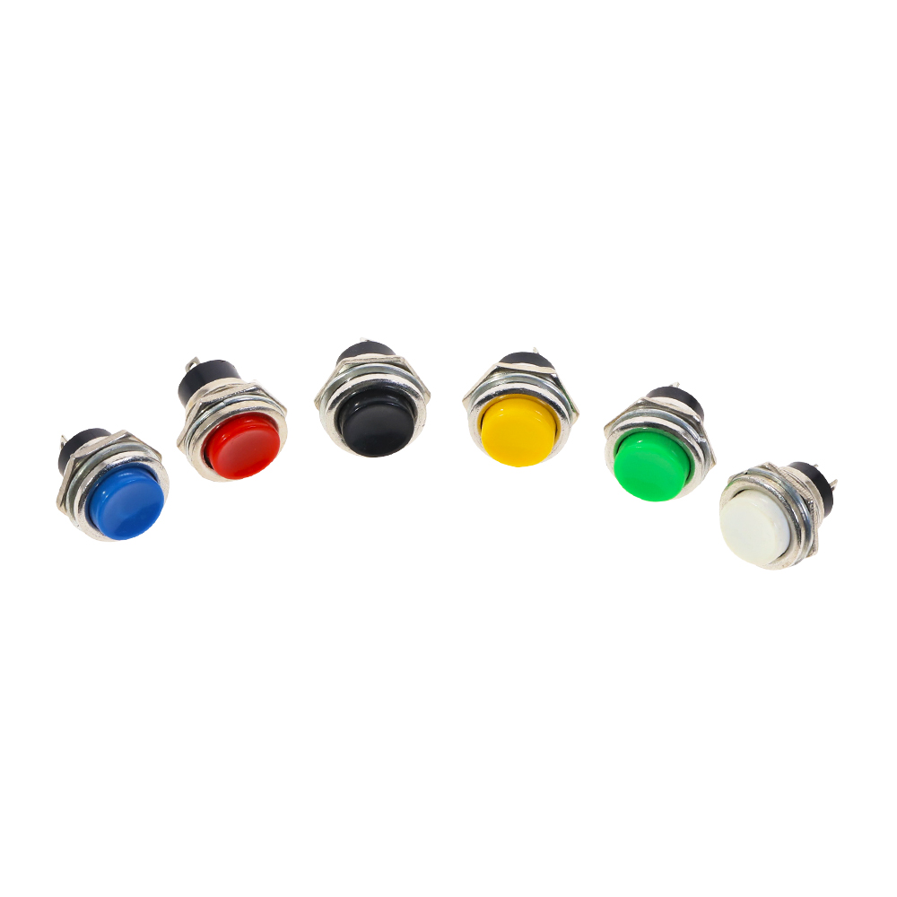 5pcs Momentary Push Button Switch 16mm Momentary pushbutton switches 3A/125VAC