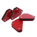 4pcs Mini Triangle Magnetic Welding Holder 9LB Fixed Angle Positioner Without Switch