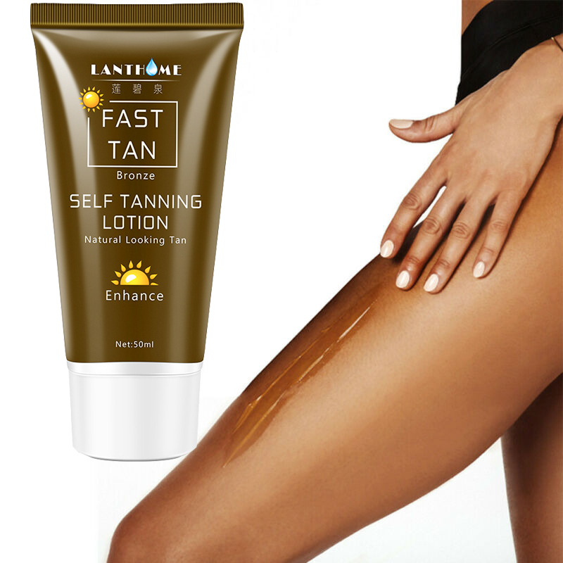 Self-sun tanning lotion body natural bronzer tanning lotion moisturizer for body and facial skin 50ml