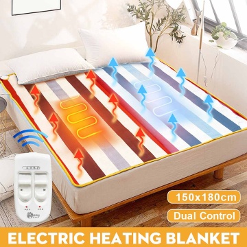 150x180cm 220V Home Electric Blanket Heater Double Body Warmer Heated Blanket Thermostat Electric Heating Blanket Bed Warmer Pad