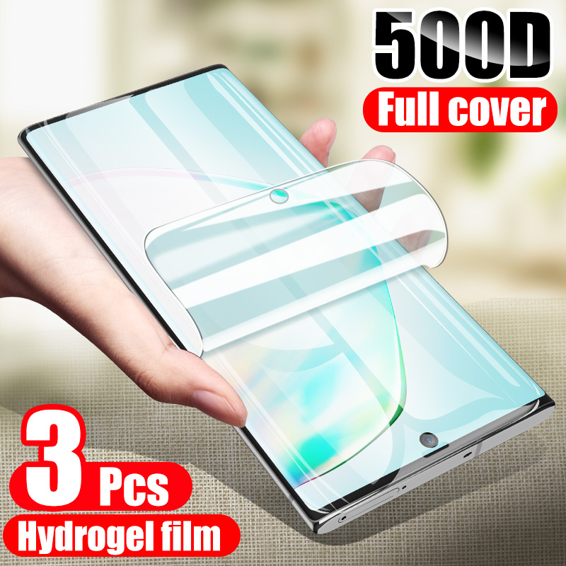 3Pcs Hydrogel Film On The Screen Protector For Samsung Galaxy S20 S10 S8 S9 Plus Screen Protector For Samsung Note 8 9 10 20 S20