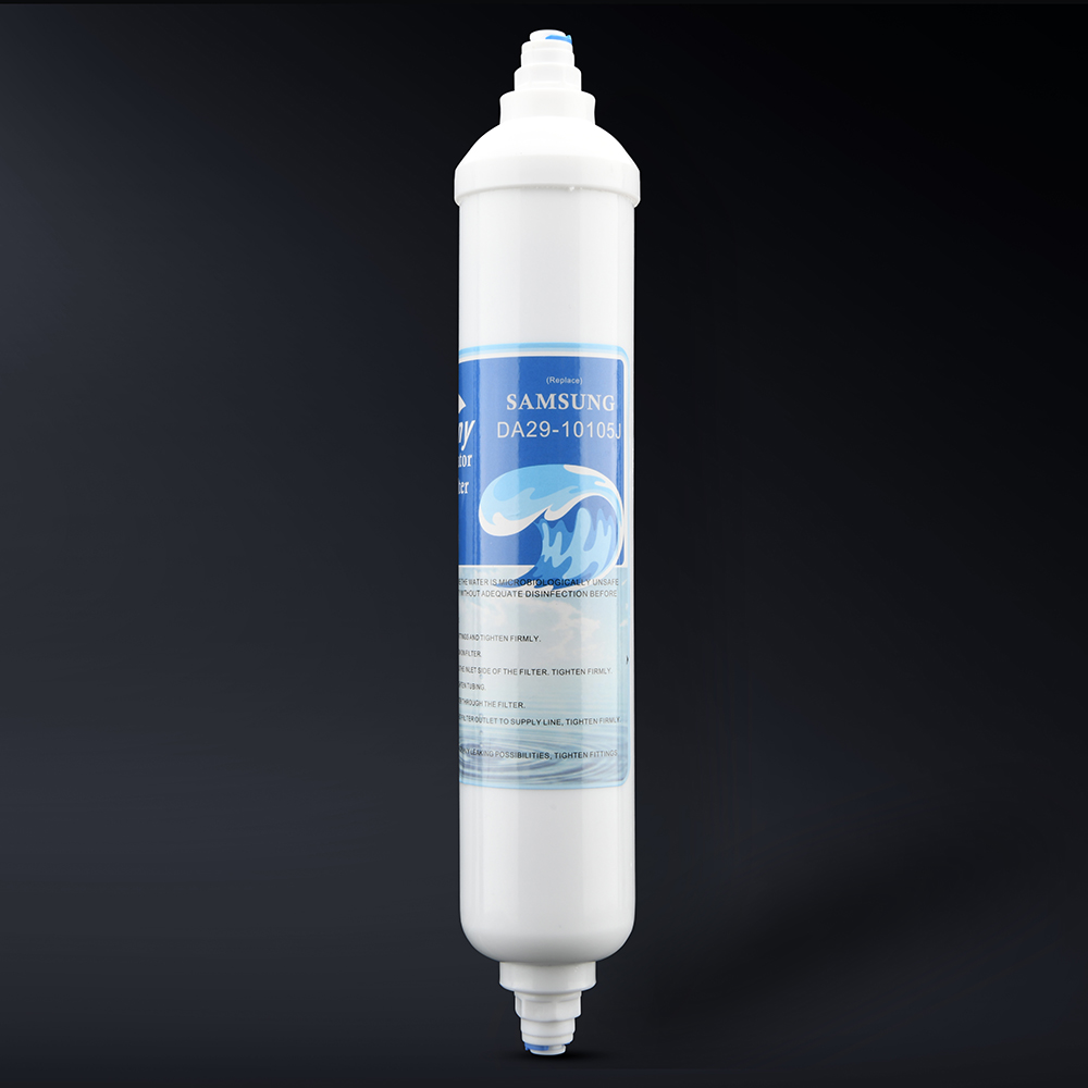 Replaceable external refrigerator water filter compatible with GE GXRTDR, Samsung DA29-10105J, LG 5231JA2010B / C (2Free)