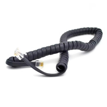 Telephone RJ12 Coiled Cord 6P6C Spiral Cable