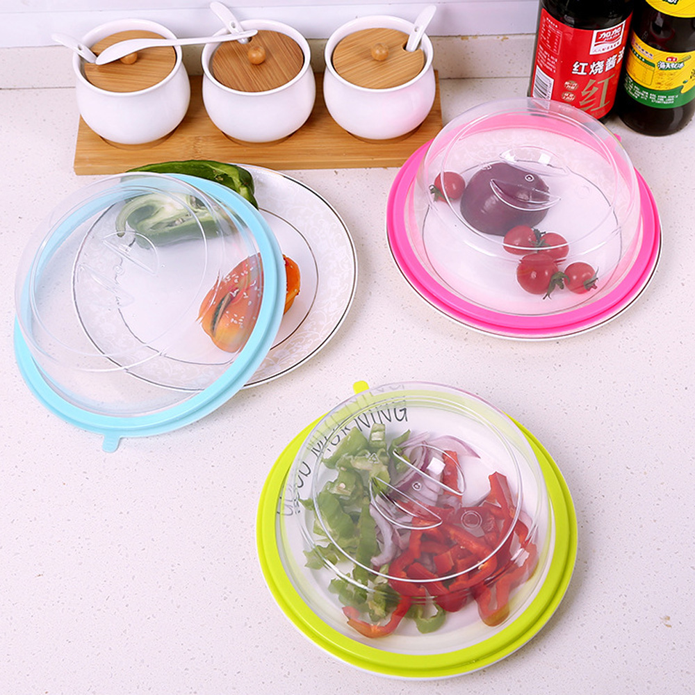 Food Dish Cover Microwave Food Cover Household Plate Lid Bowl Lid Cookware Parts 3 Colors