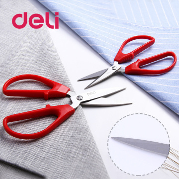 Deli 1pcs Stationery scissors, stainless steel scissors, office scissors, paper cutting scissors 6036