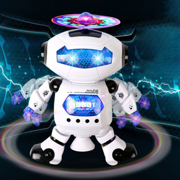 Creative Robot Toy Electronic Walking Dancing Robot Toys with Music Lightening for Kids