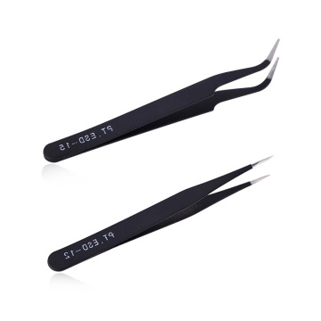 Stainless Steel Nippers Tweezers For Nail Sticker Rhinestone Picking Tools Curved and Straight Head Tweezers NBH