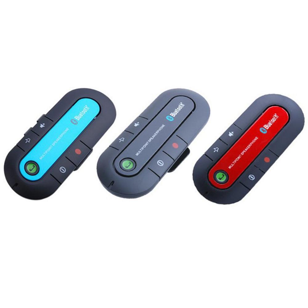 USB Bluetooth Handsfree Car Kit Wireless Bluetooth Speaker Phone MP3 Music Player Sun Visor Clip Speakerphone Charger no aux