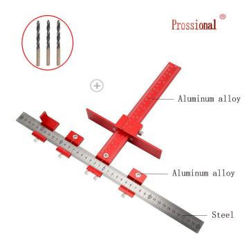 Top Woodworking Tools Detachable Hole Punch Jig Tool Center Drill Bit Guide Set Sleeve Cabinet Hardware Locator Wood Drilling