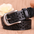 Genuine Leather Belts for Women Second Layer Cowskin Woman Belt Vintage Pin Buckle Strap Jeans