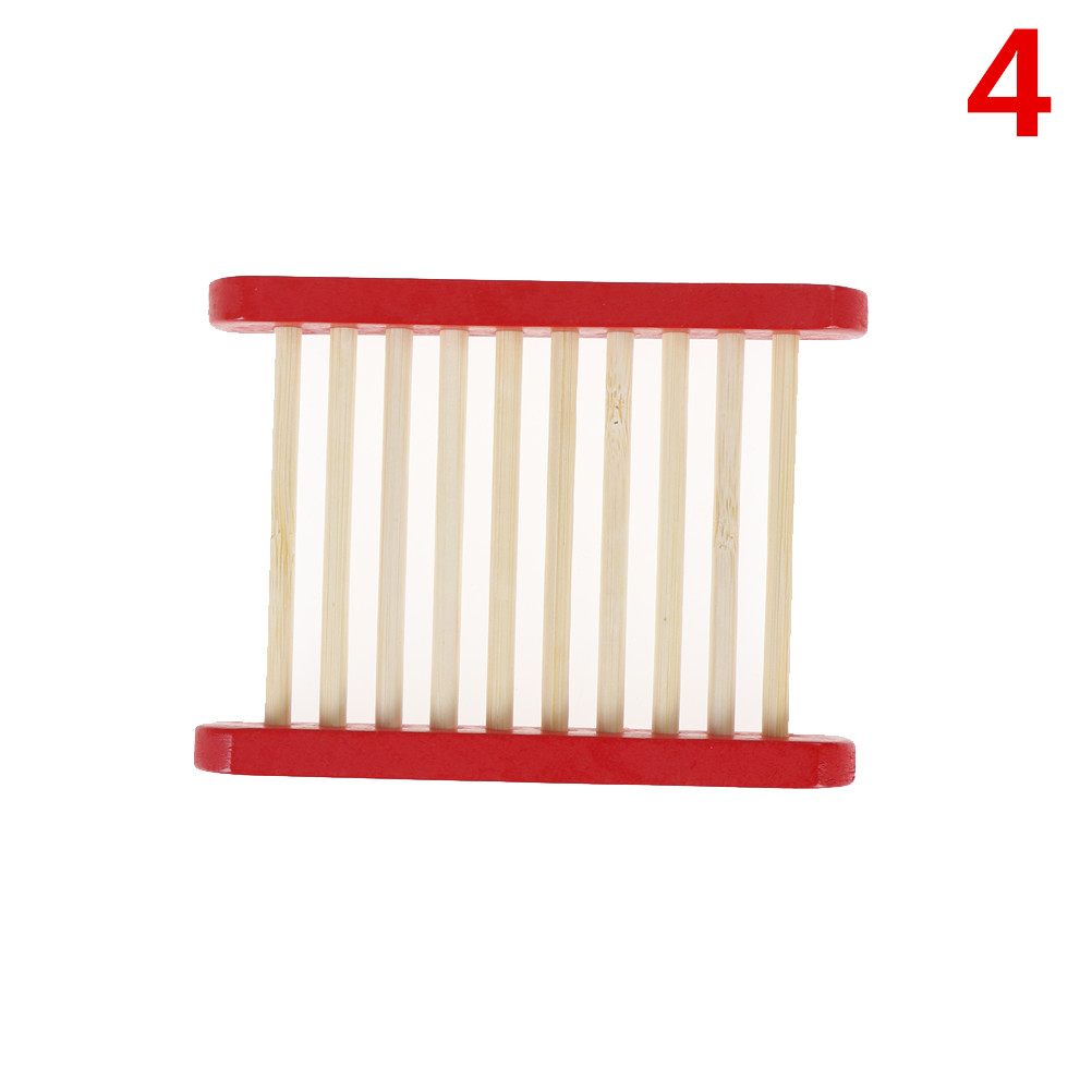 Natural Wooden/Bamboo Soap Tray Holder Soap Storage Rack Plate Box Container Metal Soap Dish Bath Shower Plate Bathroom Acc