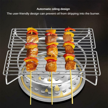 Portable Gas Grill Stainless Steel BBQ Grill Table BBQ Grill Mini Pocket BBQ Grill Barbecue Accessories For Home Kitchen Use