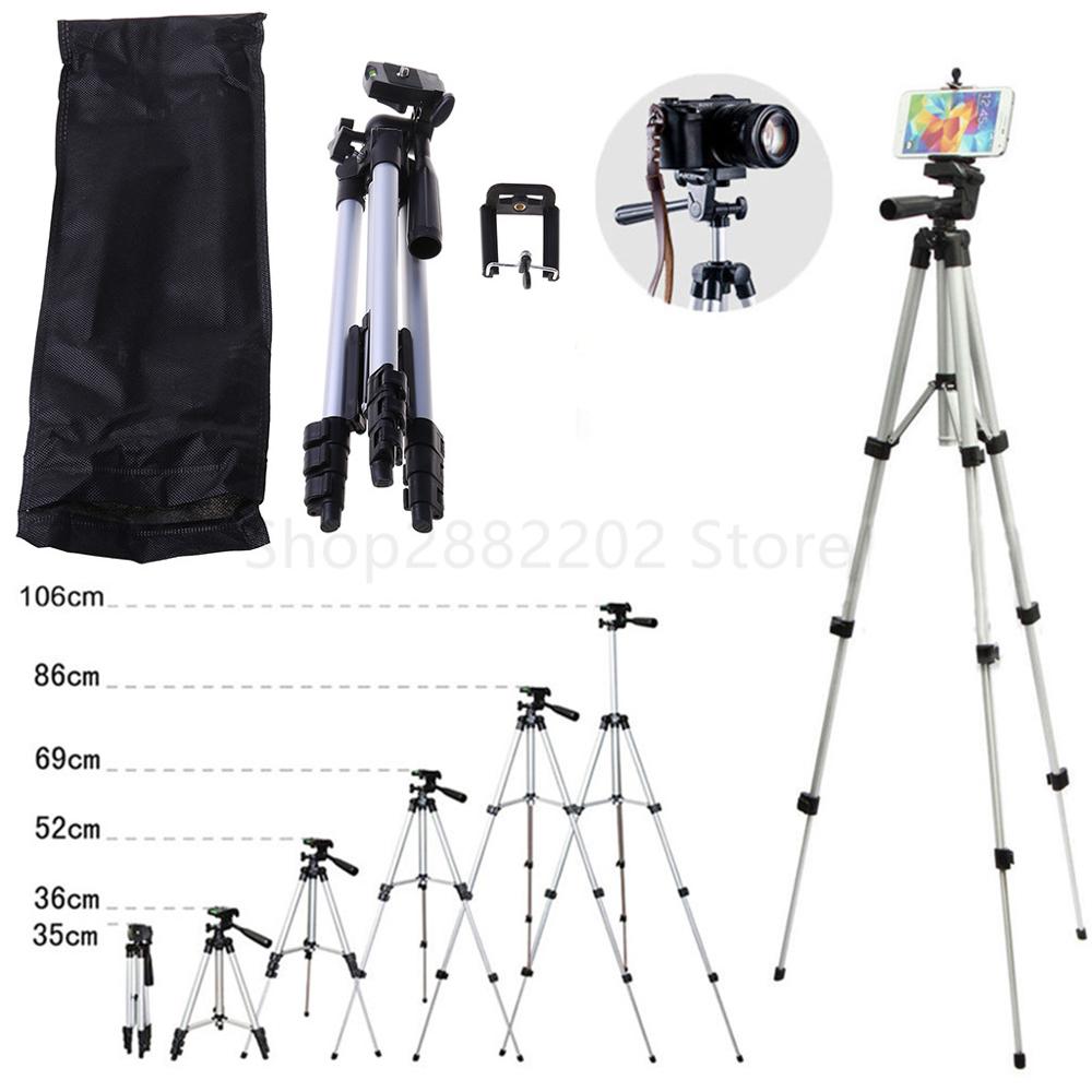 Professional Camera Tripod Stand Holder Mount for iPhone Samsung Cell Phone +Bag