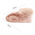 Love Heart Rugs Shaggy Carpet Artificial Wool Sheepskin Hairy Mat Faux Fluffy Mats For Living Room Kid Room 30x40cm