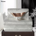 VESCOVO Mulberry Silk Thicken Warm Quilts 200*230 Winter Blanket Comforter Bedspread King Size