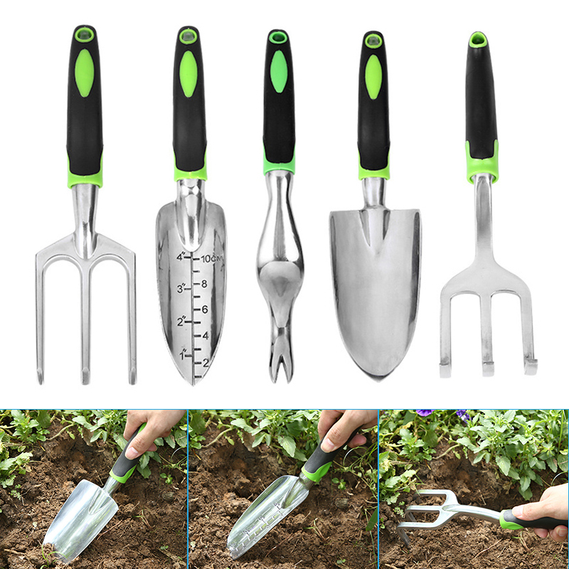 Multifunctional Hand Weeding Tools Alluminum Alloy Fork Shovel Rake Weeder Transplanting Digging Tools Garden Planting Tools LAD