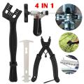 4pcs Bicycle Chain Tool Chain Caliper Chain Cutter Chain Cleaning Brush Mountain Bike Chain Disassembly Tool Magic Buckle Pliers