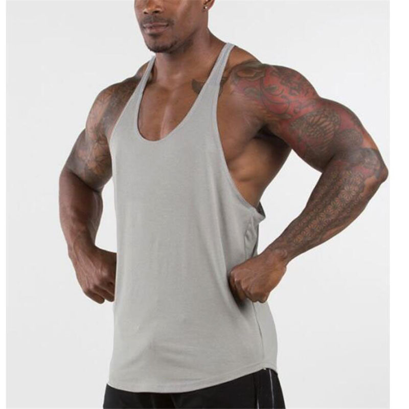 Fitness Tank Tops Men Muscle Sleeveless Tanktop Workout singlets funny shirt gym Clothing Bodybuilding Stringer vest